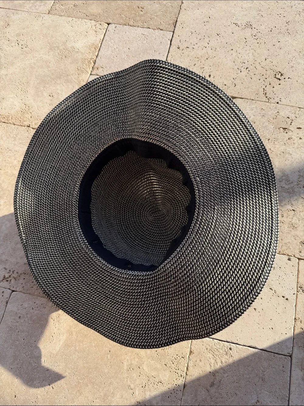 Sunlily Women's Roll-N-Go Wide-Brim Straw Hat Leather